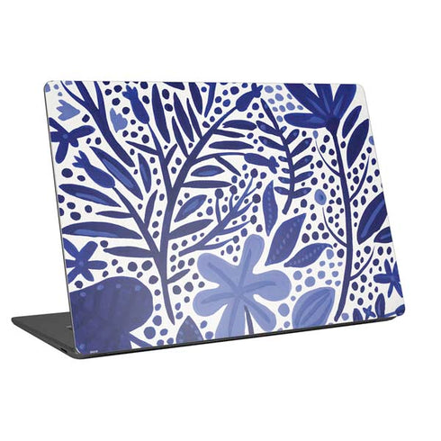 Cat Coq Blue Garden Universal Laptop 12in (9.8 x 6.8in) Skin